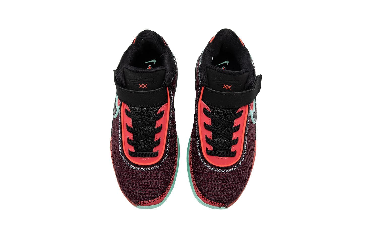 Кроссовки для баскетбола Nike LeBron 20 Low Топ Children's Баскетбольные кроссовки Красный черный зеленый Детский - изображение 4