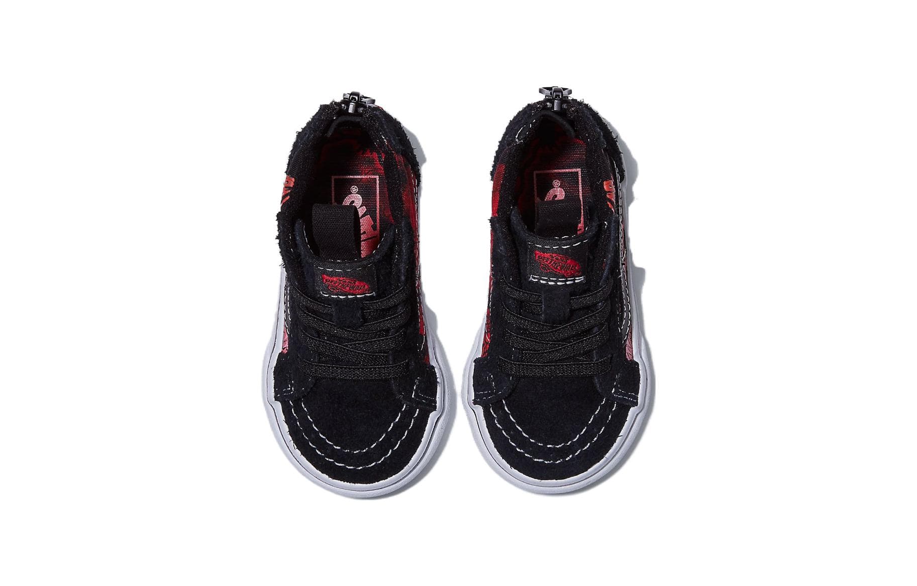 Кроссовки Vans SK8 Спортивная Дышащая Высокая Обувь для Малышей Черная для Новорожденных и Малышей - изображение 4