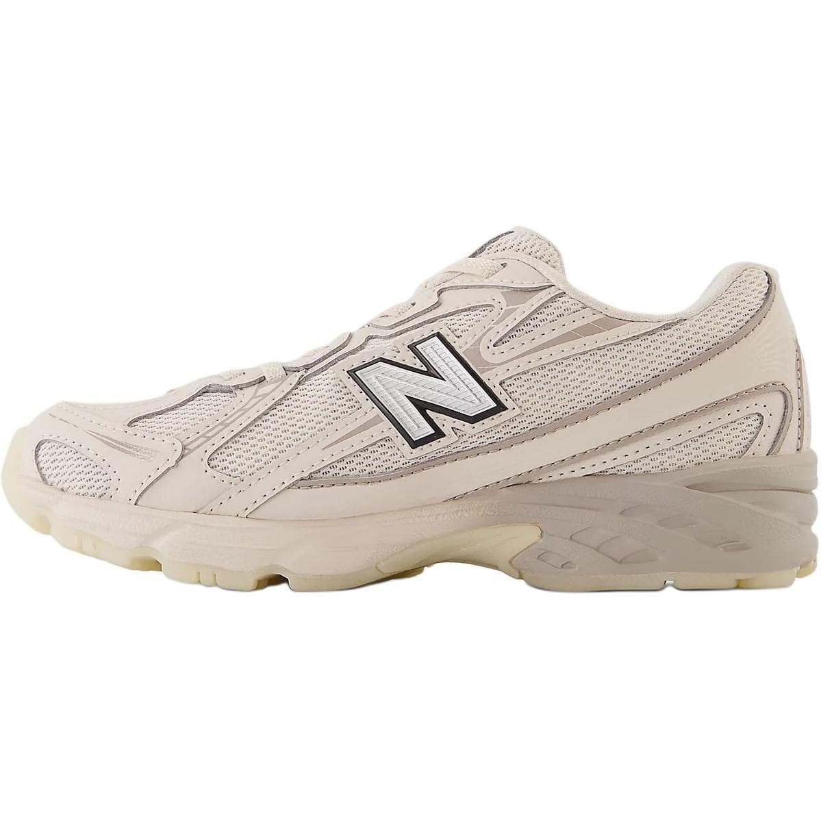 Кроссовки New Balance NB 740 Устойчивые к истиранию Амортизирующие Низкие Детские Лайфстайл Кроссовки Светлый Бежевый Детский - изображение 3