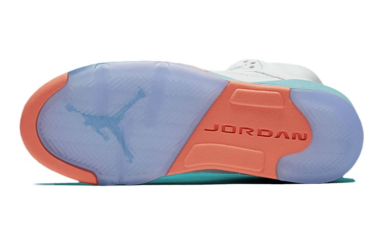 Кроссовки для баскетбола Jordan Air Jordan 5 Retro Light Aqua GS - изображение 6