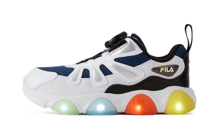 Кроссовки FILA KIDS Противоскользящие Износостойкие Низкие Детские Лифт Кроссовки Синие Белые Для Детей Возраст 3-7 Лет - изображение 1