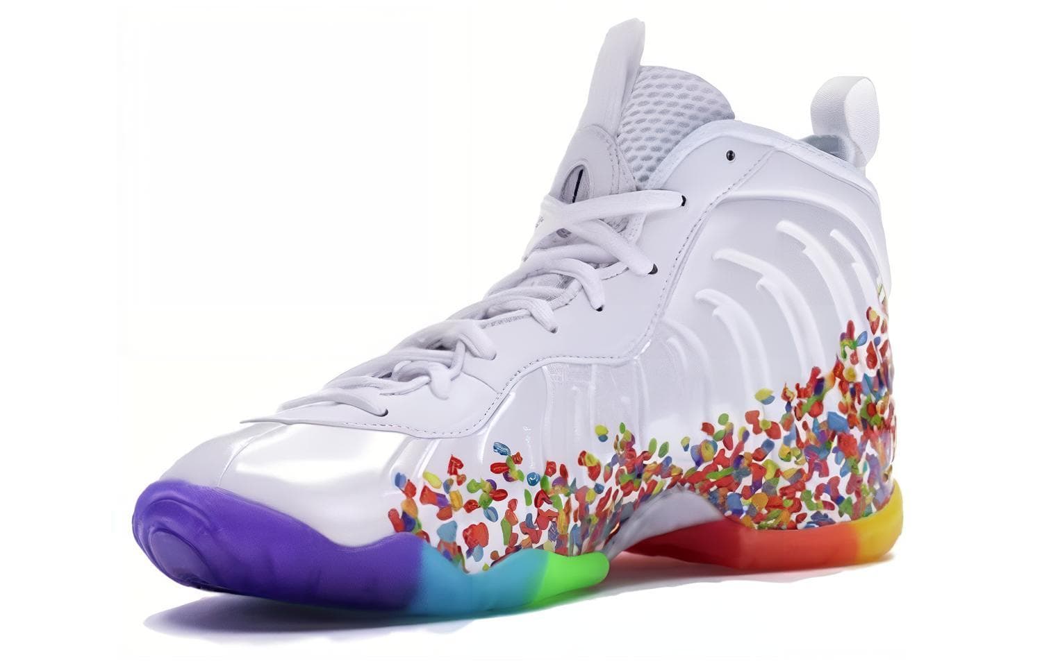 Кроссовки для баскетбола Nike Foamposite One White Fruity Pebbles GS 2017 - изображение 5