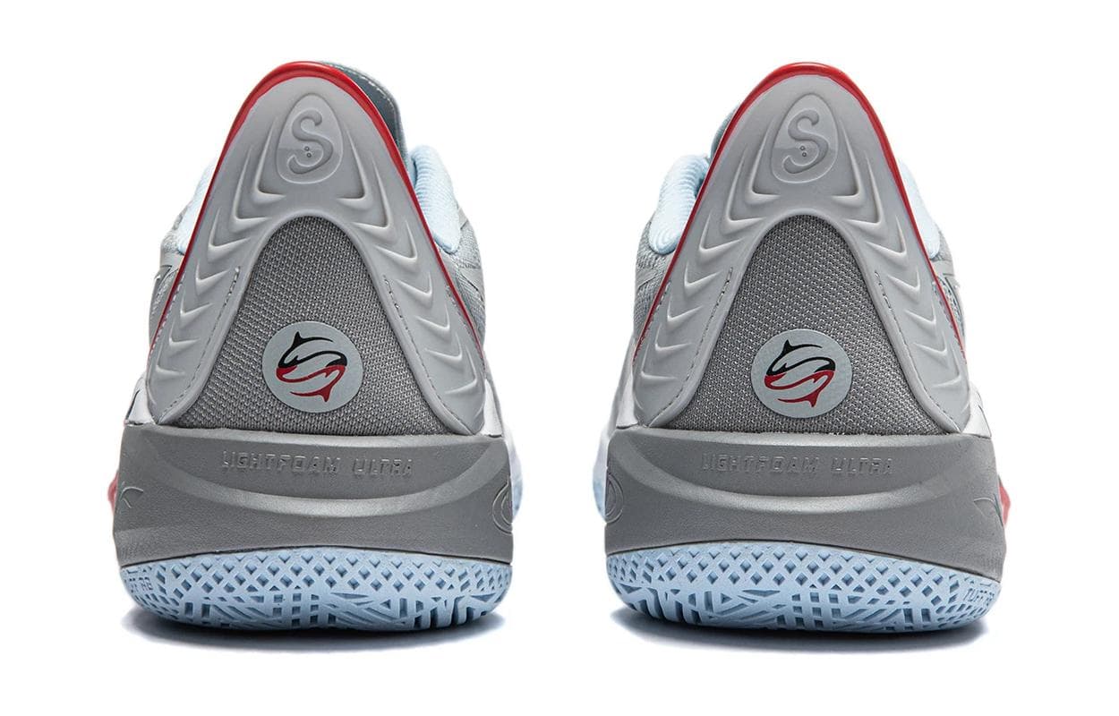 Кроссовки для баскетбола Li-Ning YOUNG Детский Сонический 12 LIGHT FOAM ULTRA Ткань Шнуровка Лоу-топы Баскетбольные Кроссовки Туманно-серый Подростковый - изображение 6