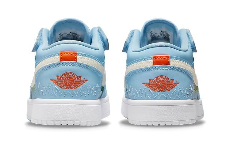 Кроссовки для баскетбола Jordan Air Jordan 1 Blue Stitch - изображение 6