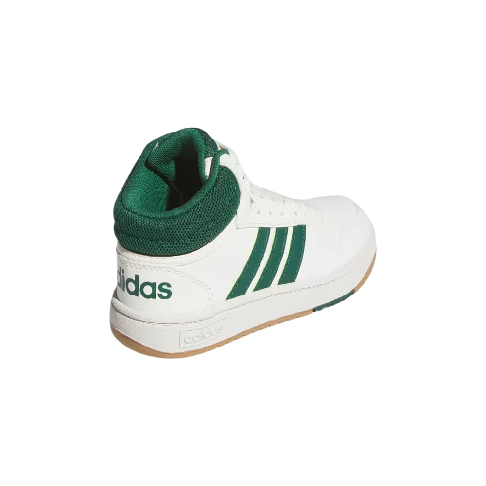 Кроссовки для баскетбола Adidas Hoops High Топ Детские Баскетбольные Кроссовки Ядерный Белый Преппи Зеленый Клей Детский - изображение 4