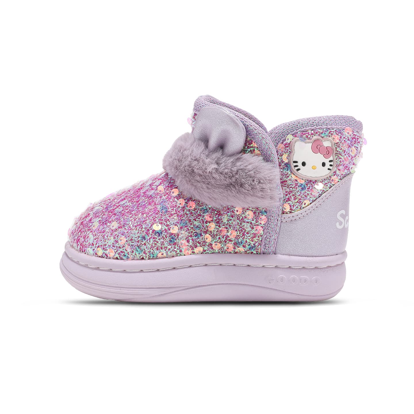 Sanrio x Hello Kitty Синтетическая кожа амортизация и легкость амортизация и легкость MID топ детские хлопковые ботинки - изображение 1