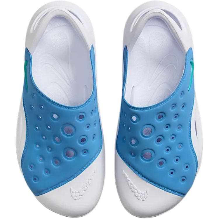 Сандалии Nike Aqua Swoosh Мягкие и Комфортные Противоскользящие Устойчивые к Износу Низкие Детские Сандалии Белые и Синие Детские - изображение 3