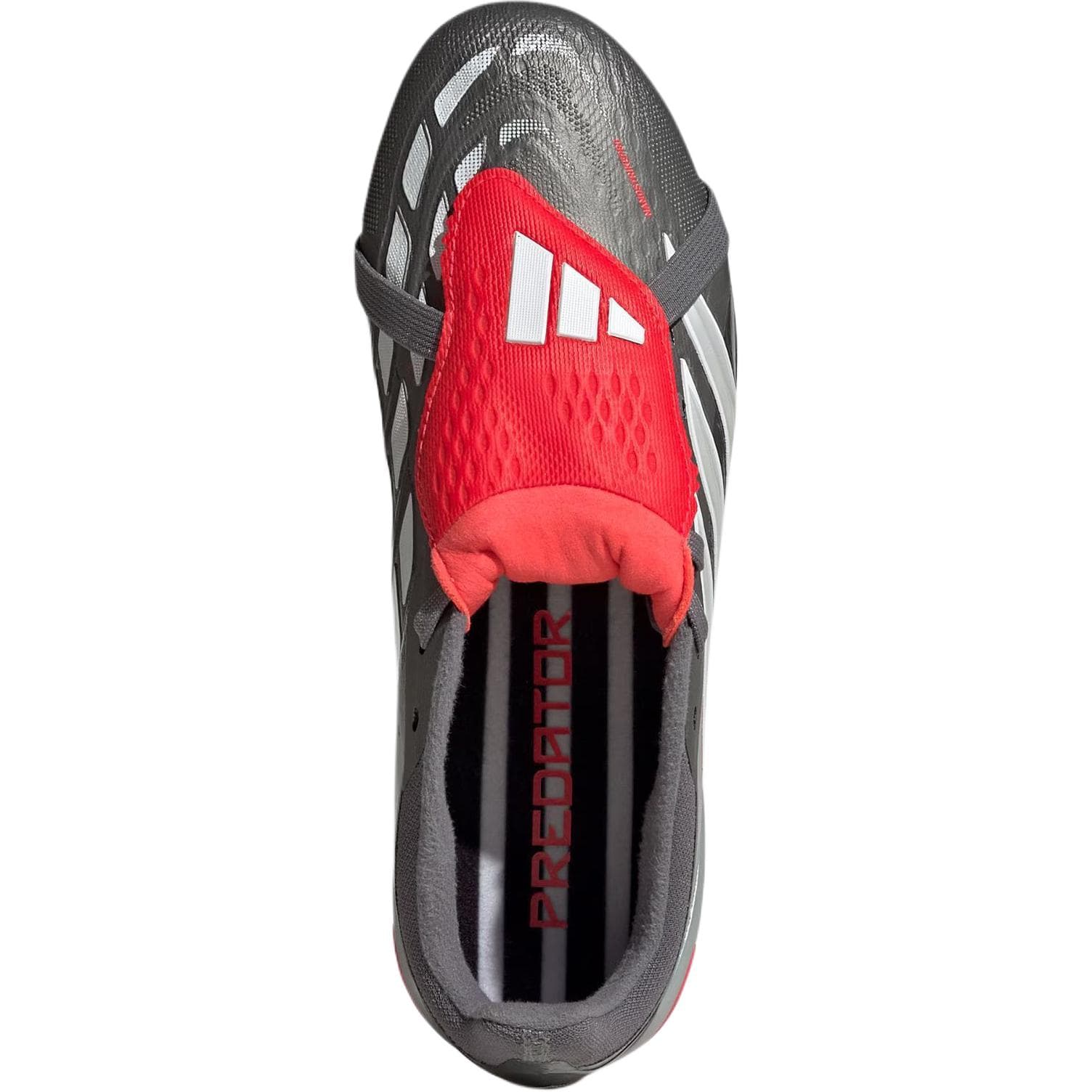 Бутсы Adidas PREDATOR ELITE Низкие футбольные бутсы для детей ткань железно-серый цвет детские - изображение 3