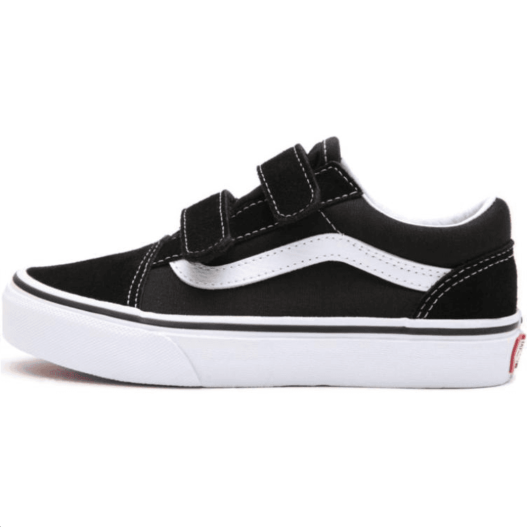 Кроссовки Vans Низкий Топ Детская Обувь для Скейтбординга Черный Белый Малыш - изображение 1