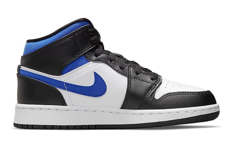 Кроссовки для баскетбола Jordan Air Jordan 1 Mid "White Royal" GS - изображение 4