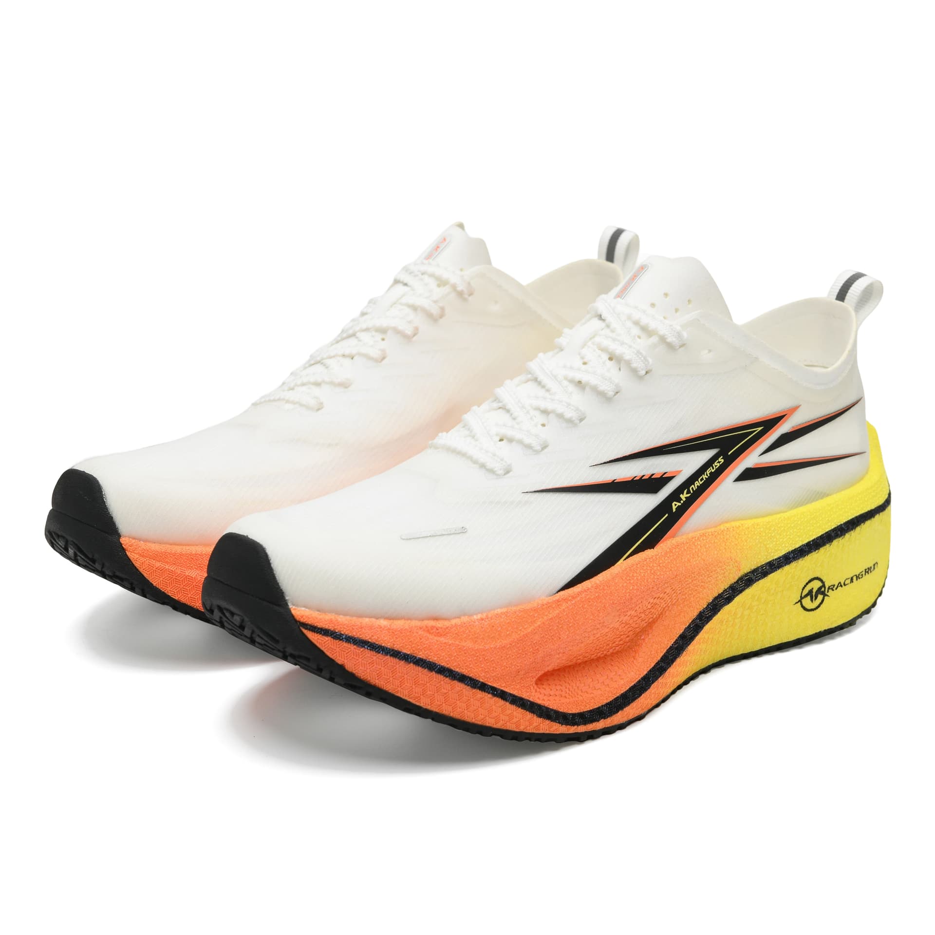 Кроссовки A.Knackfuss Carbon Speed 6,0 Pro Low Топ Беговые кроссовки Белый Оранжевый Унисекс - изображение 2