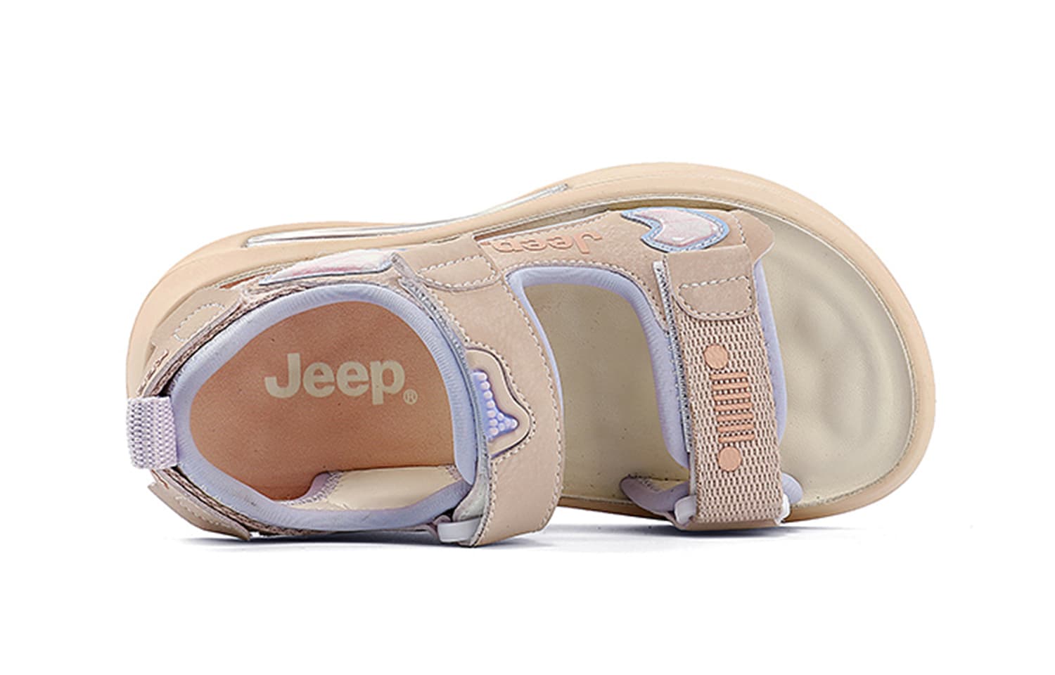 Сандалии Детские сандалии Jeep розового и фиолетового цвета - изображение 4