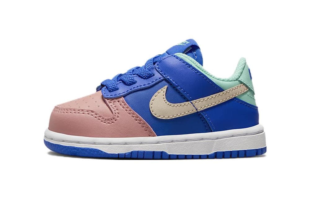 Кроссовки Nike Dunk Удобная Дышащая Низкая Обувь для Малышей Синий Розовый Для Младенцев и Малышей - изображение 1