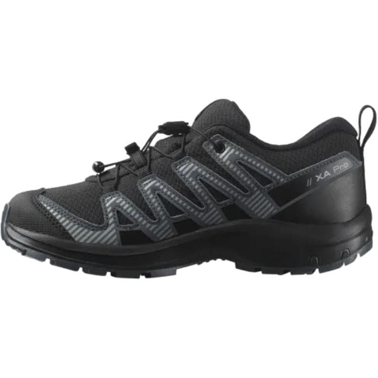Кроссовки SALOMON XA PRO V8 Противоскользящие Устойчивые к износу Низкие Детские Беговые Кроссовки Черные Подростковые - изображение 3