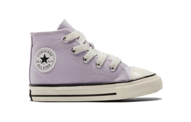 Кроссовки Converse Chuck 70 Chuck 70 1V Устойчивые к истиранию высокие кеды для малышей Фиолетовый Белый - изображение 2