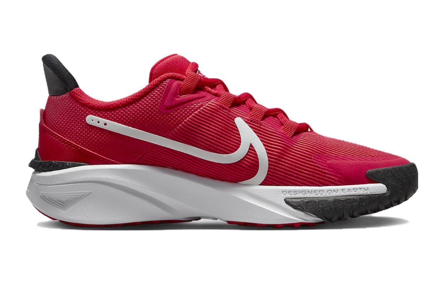 Кроссовки Nike Star Runner 4 Устойчивые к истиранию Дышащие Низкие Беговые кроссовки Красно-белые Унисекс - изображение 2
