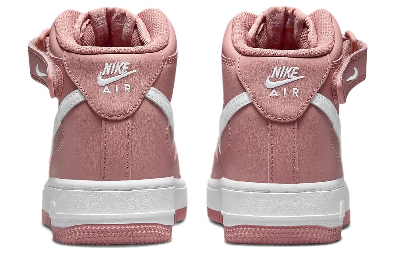Кроссовки Nike Air Force 1 LE Кожа Противоскользящий MID Скейтборд Обувь Розовый Белый Унисекс - изображение 5