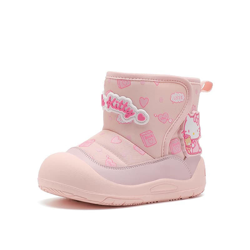 Sanrio Hello Kitty Универсальные удобные милые модные зимние ботинки с флисовой подкладкой утолщенные для мальчиков и девочек 3-7 лет - изображение 5