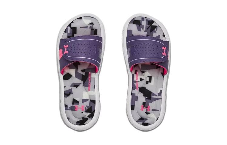 Under Armour Ignite Удобные Тапочки Белый Фиолетовый Детские - изображение 4