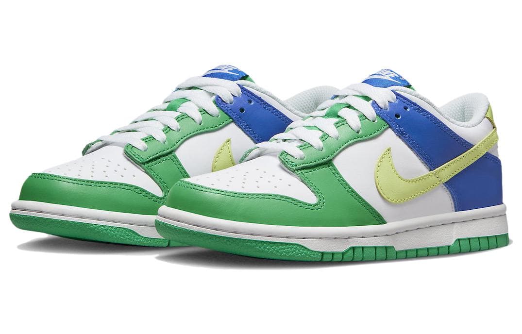 Кроссовки Nike Dunk Low "green blue" GS - изображение 3