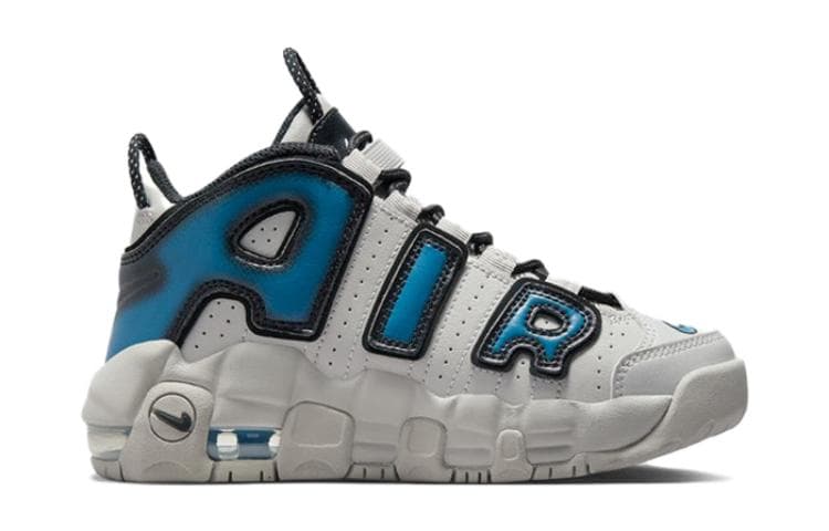 Кроссовки для баскетбола Nike Air More Uptempo Удобные Противоскользящие Устойчивые к истиранию Низкие Баскетбольные Кроссовки Белые Детские - изображение 2