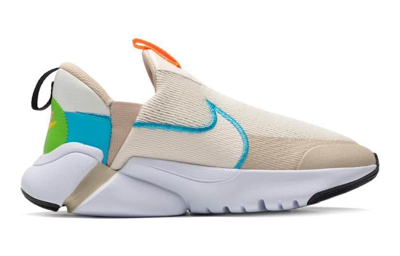 Кроссовки Nike Flex Plus Амортизация Дышащий Низкий Верх Повседневная Обувь Бежевый Синий Детский - изображение 2