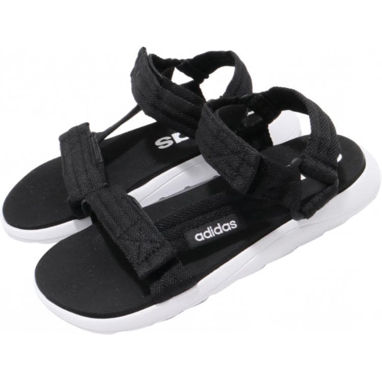 Сандалии Adidas Comfort Sandals Противоскользящие Устойчивые к истиранию Низкие Детские Сандалии - изображение 3