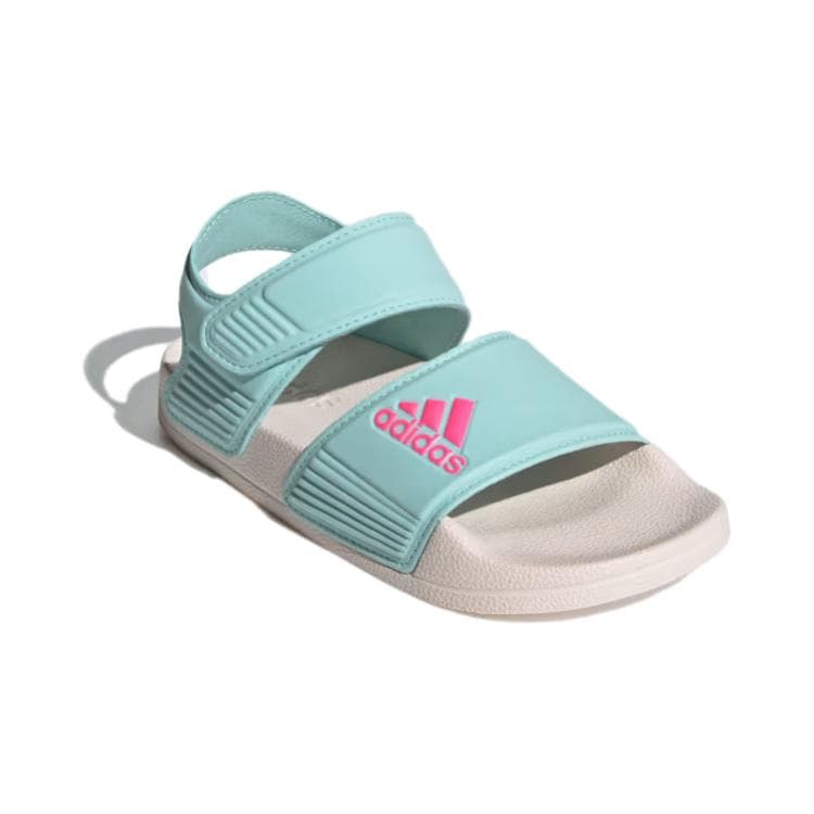 Сандалии Сандалии adidas Adilette противоскользящие устойчивые к истиранию детские белые и синие для детей 3-7 лет - изображение 3