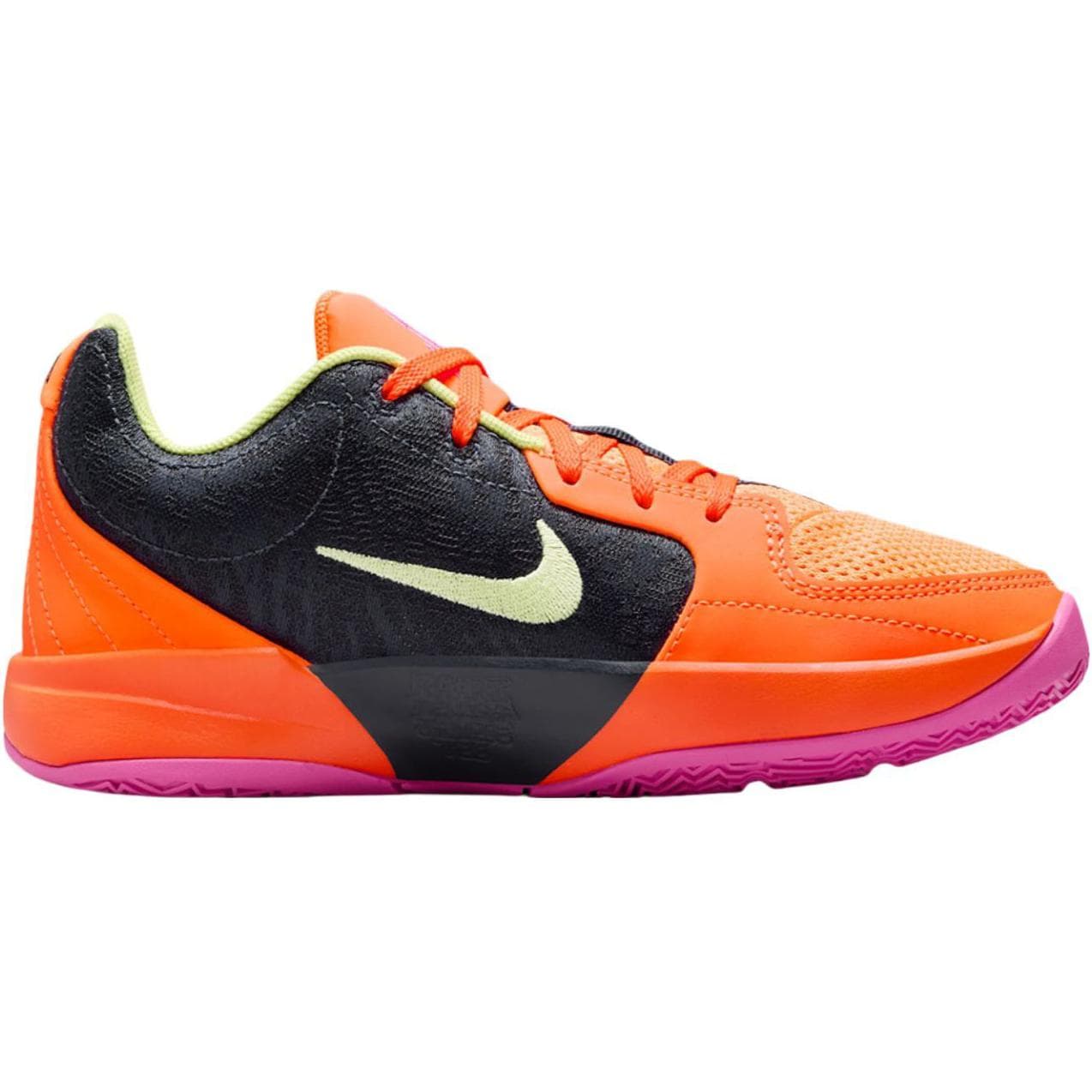 Кроссовки для баскетбола NIKE Ja 2 Low Баскетбольные кроссовки для детей оранжевый розовый черный - изображение 2