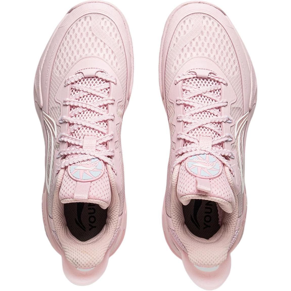 Кроссовки для баскетбола Li-Ning YOUNG Детский Feng Ying 2,0 Сладкий Розовый Сахар Баскетбольные Кроссовки Для Игры Лоу-топы Ярко-розовый Подростковый - изображение 4