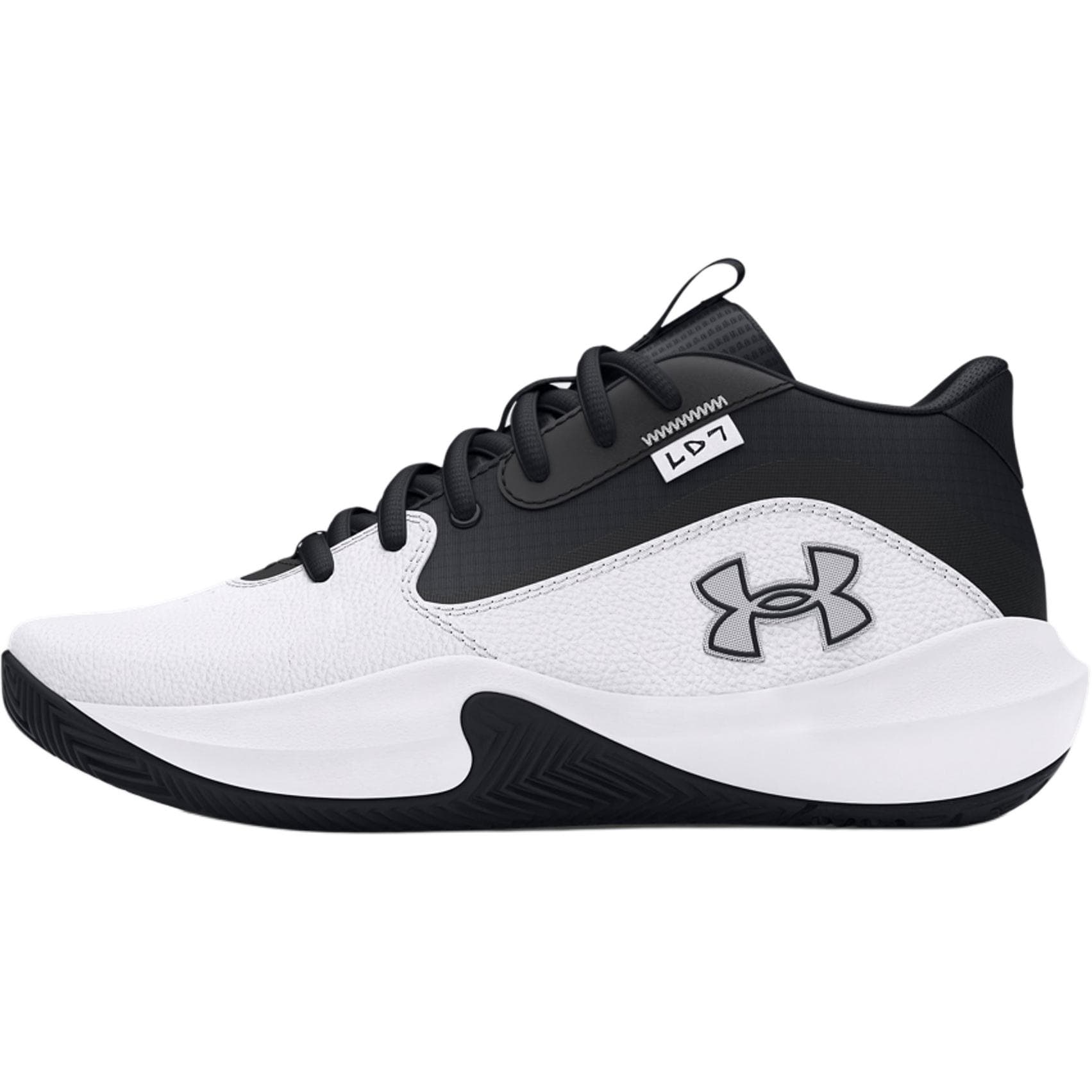 Кроссовки для баскетбола Under Armour Lockdown 7 Кожа Удобный Противоскользящий и Дышащий Противоскользящий и Дышащий Низкий Топ - изображение 1