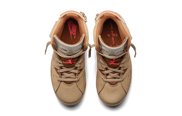 Кроссовки для баскетбола Travis Scott x Jordan Air Jordan 6 Retro SP "British Khaki" BP - изображение 4