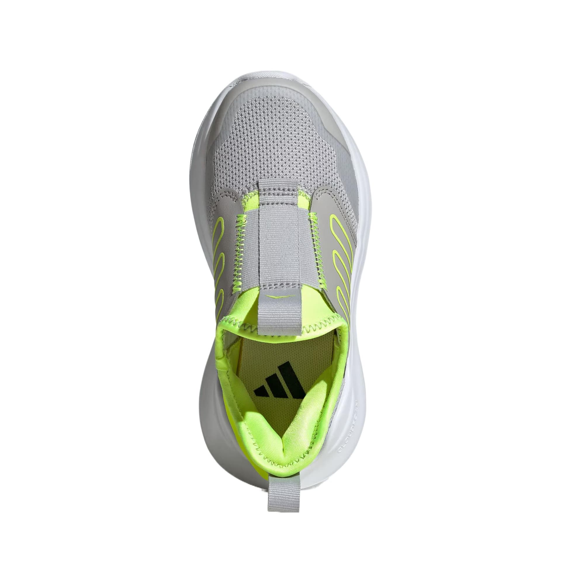 Кроссовки Adidas TENSAUR Беговые кроссовки Серый Яркий Лимон Белый Детский - изображение 5