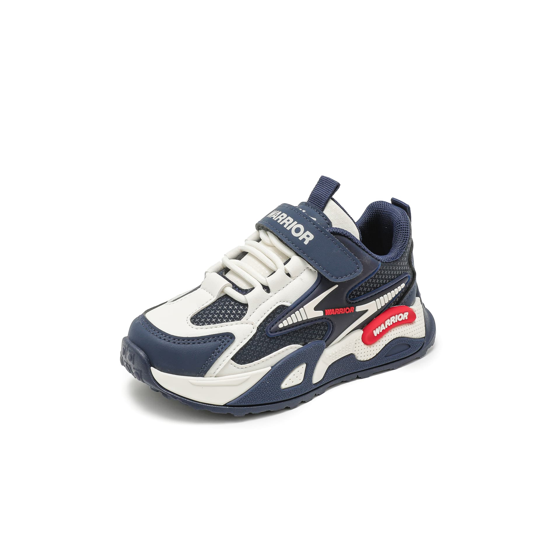 Кроссовки Warrior Fashion Sports Синтетическая кожа Амортизация Износостойкий Низкий Топ Детская Обувь для Лифта Детский - изображение 2