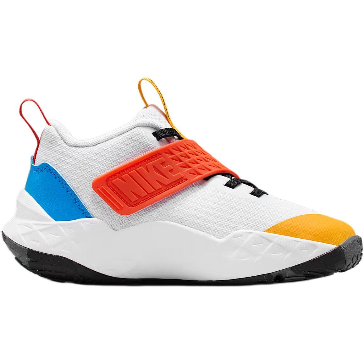 Кроссовки для баскетбола Nike Team Hustle D 12 Low Топ Детские Баскетбольные Кроссовки Белый Красный Синий Малыш - изображение 2