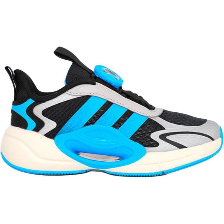 Кроссовки Adidas Galaxy Синтетическая кожа Противоскользящие амортизирующие низкие детские беговые кроссовки Синий Черный - изображение 2