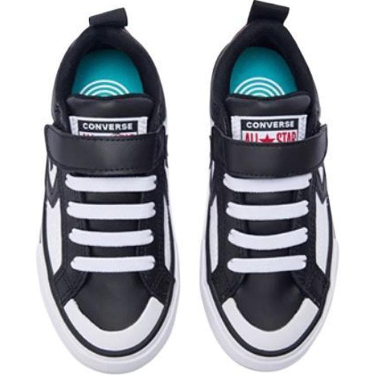 Кроссовки для баскетбола Converse Pro Blaze Strap Удобные универсальные износостойкие лоу-топы детские баскетбольные кроссовки черный/белый/ярко-красный детский - изображение 3