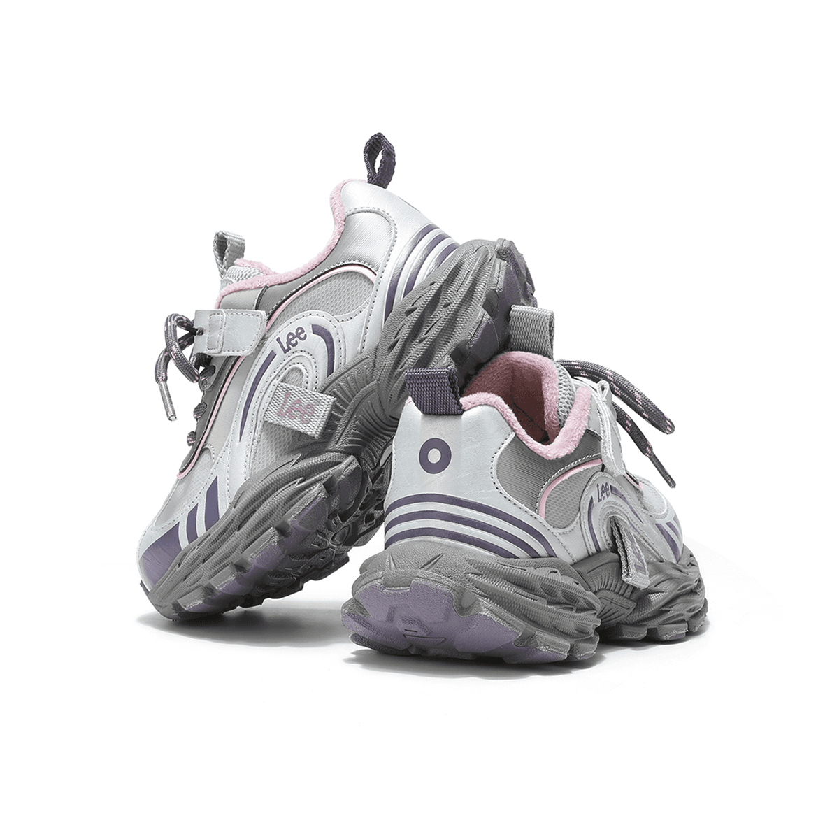 lee С флисовой подкладкой Подкладка Удобный Амортизация Легкий Модный Уличный Low Top Athletic Обувь Фиолетовый Детский - изображение 7