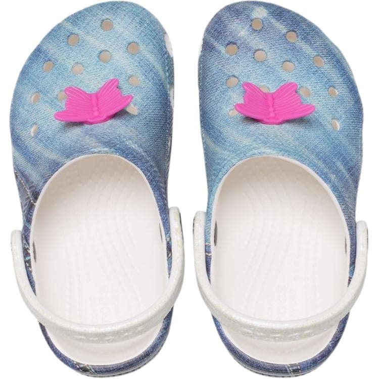 Кроссовки Crocs Classic сандал противоскользящий устойчивый к истиранию низкий верх обувь для малышей синий - изображение 5