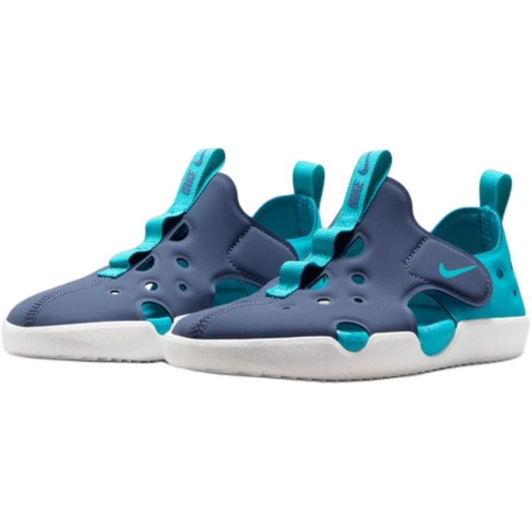 Сандалии Nike Sunray Protect 4 Low Топ Сандалии Синие Зеленые Детские - изображение 2