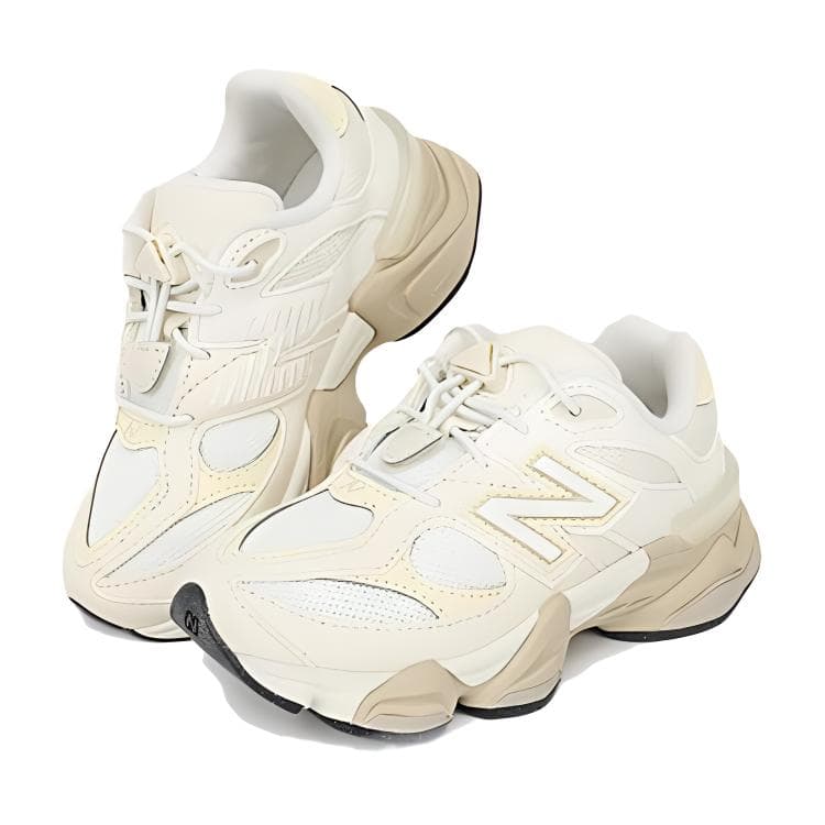 Кроссовки New Balance NB 9060 Low Топ Детские Лайфстайл Кроссовки Светло-Бежево-Желтые Детские - изображение 2