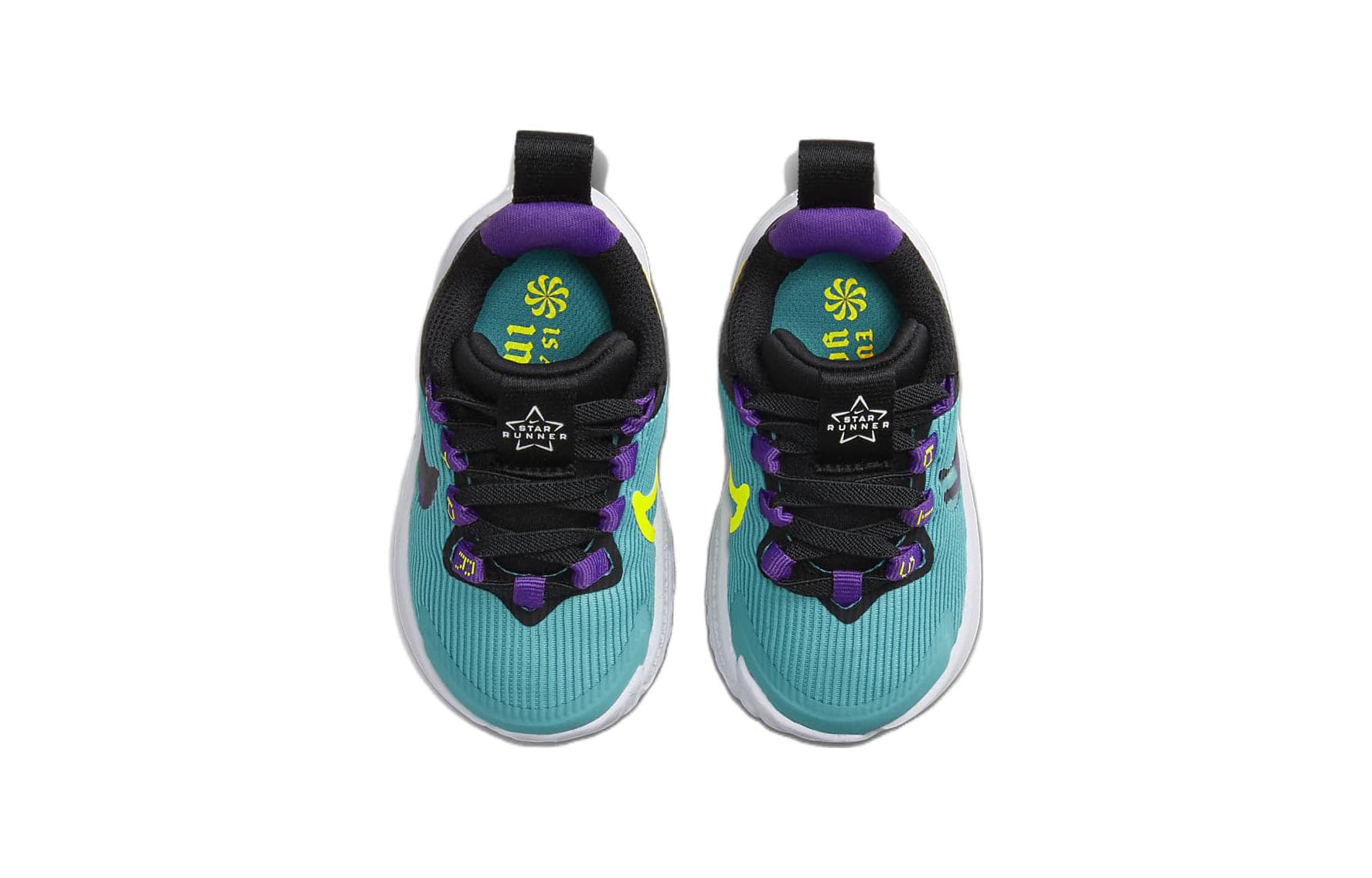 Кроссовки Nike Star Runner 4 Устойчивая к истиранию Низкая Обувь для малышей Синий-фиолетовый Для младенцев и малышей - изображение 3