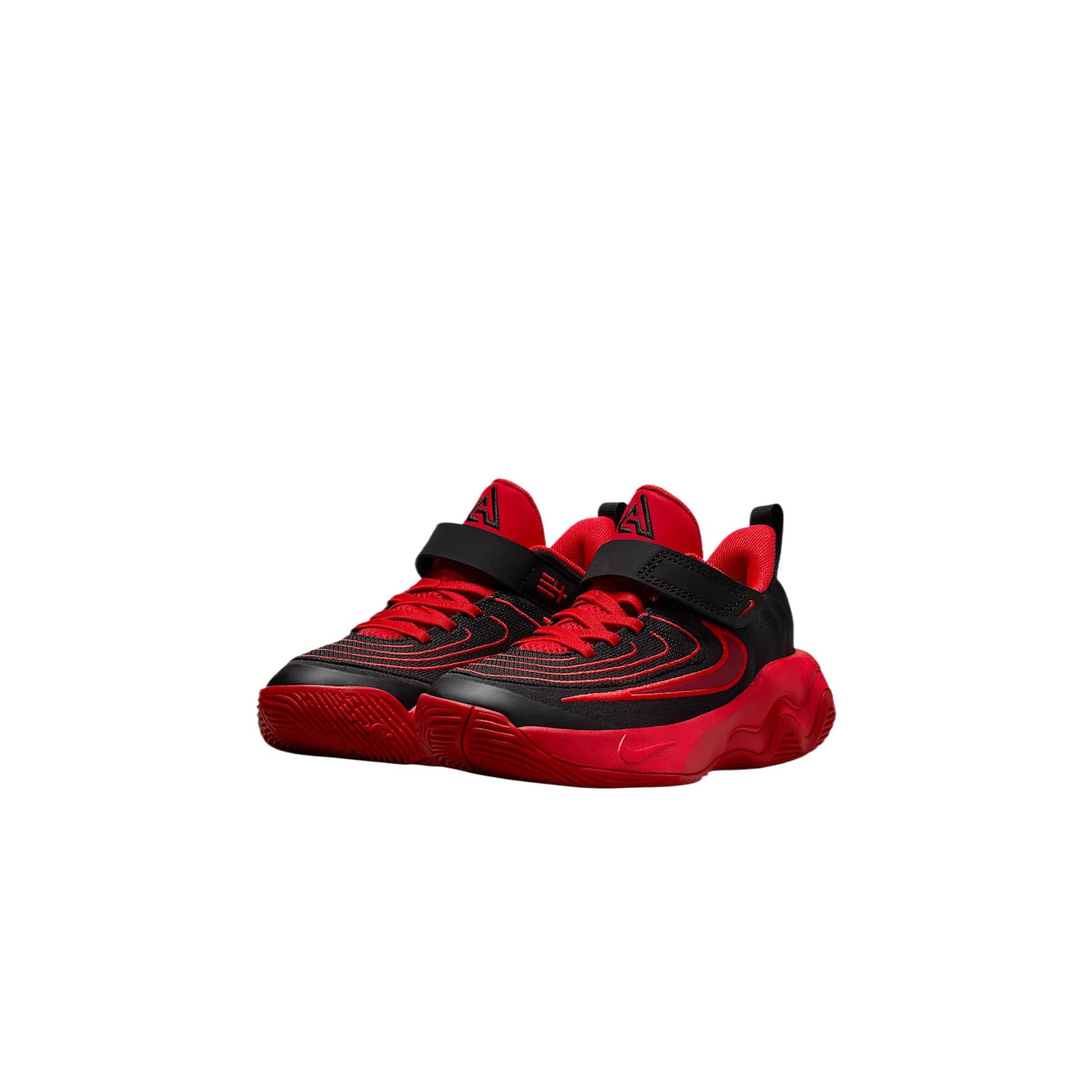 Кроссовки Nike Giannis Immortality 4 Детская беговая обувь Черный Университетский красный Командный красный Детская - изображение 3
