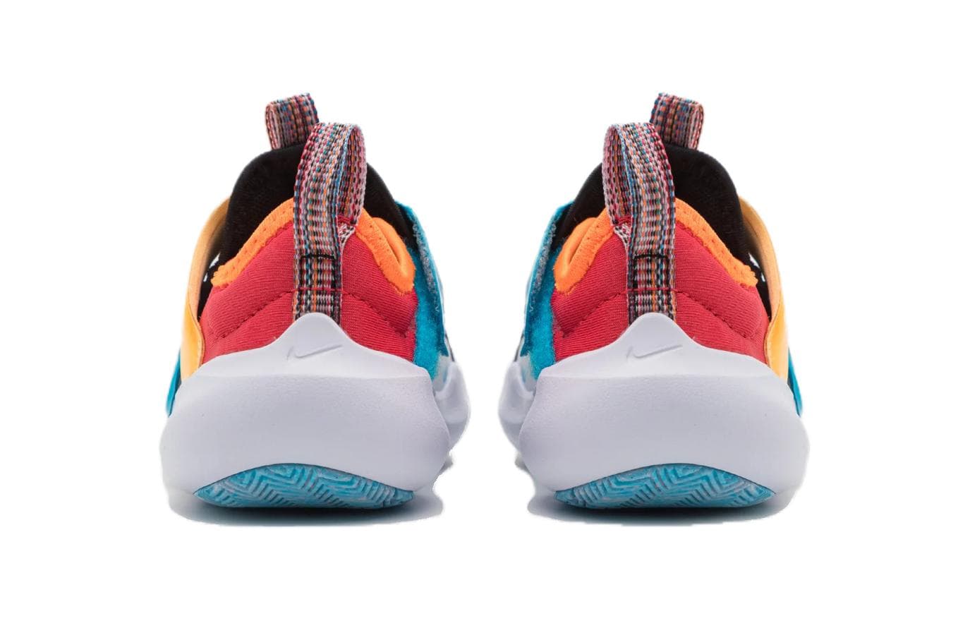 Кроссовки NIKE Flex Advance SE TD Удобная Устойчивая к истиранию Низкая Обувь для малышей Черный Белый Оранжевый - изображение 4