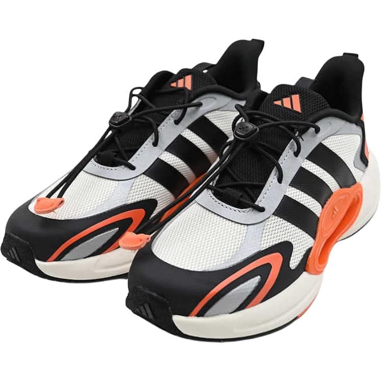 Кроссовки Adidas Galaxy Противоскользящие Устойчивые к истиранию Поддержка Низкий Верх Детская Беговая Обувь Серый Черный Детский - изображение 3