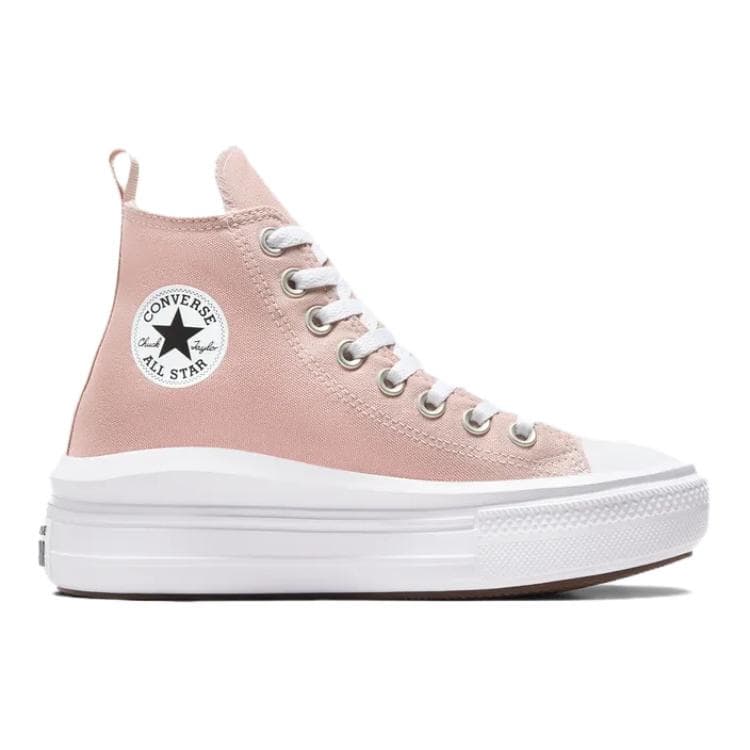 Converse All Star Move Удобные повседневные Хай-топы Детские кеды Светло-розовый Подростки - изображение 2