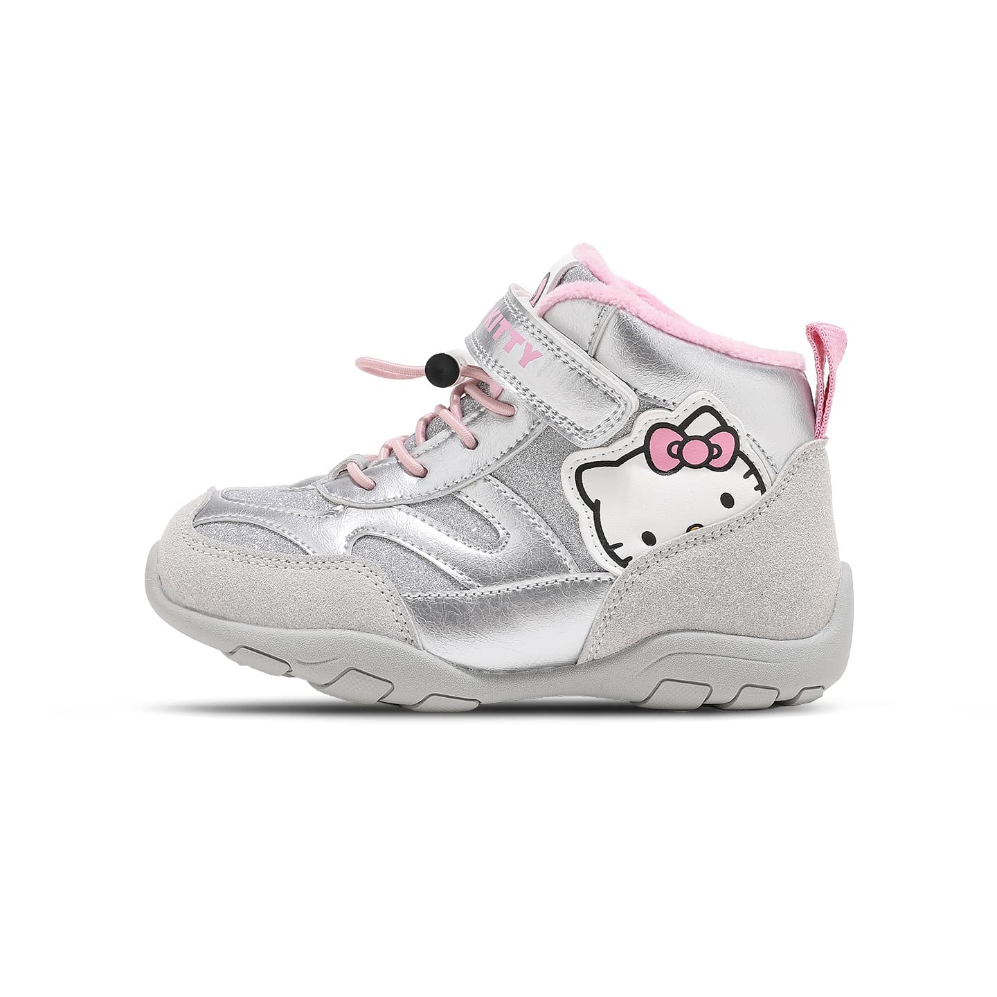 Hello Kitty X Sanrio Модный Удобный На липучке Легкий С флисовой подкладкой Высокий верх Обувь для девочек Утепленная - изображение 1