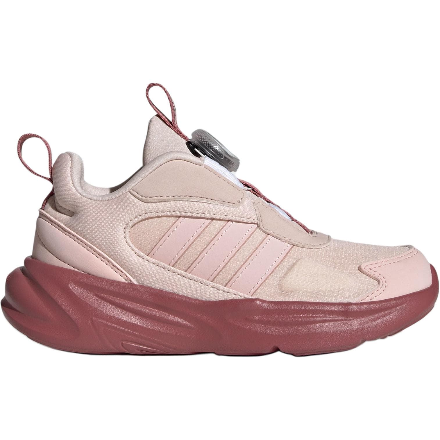 Кроссовки Adidas Ozelle Аbrasion Resistant Низкие Детские Лифт Кроссовки Розовые - изображение 2