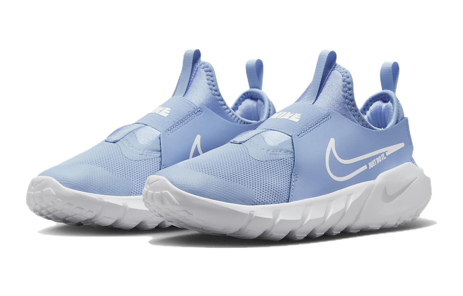 Кроссовки Nike Flex Runner 2 Противоскользящие Амортизирующие Устойчивые к износу Низкие Беговые кроссовки Белый Синий Унисекс - изображение 3
