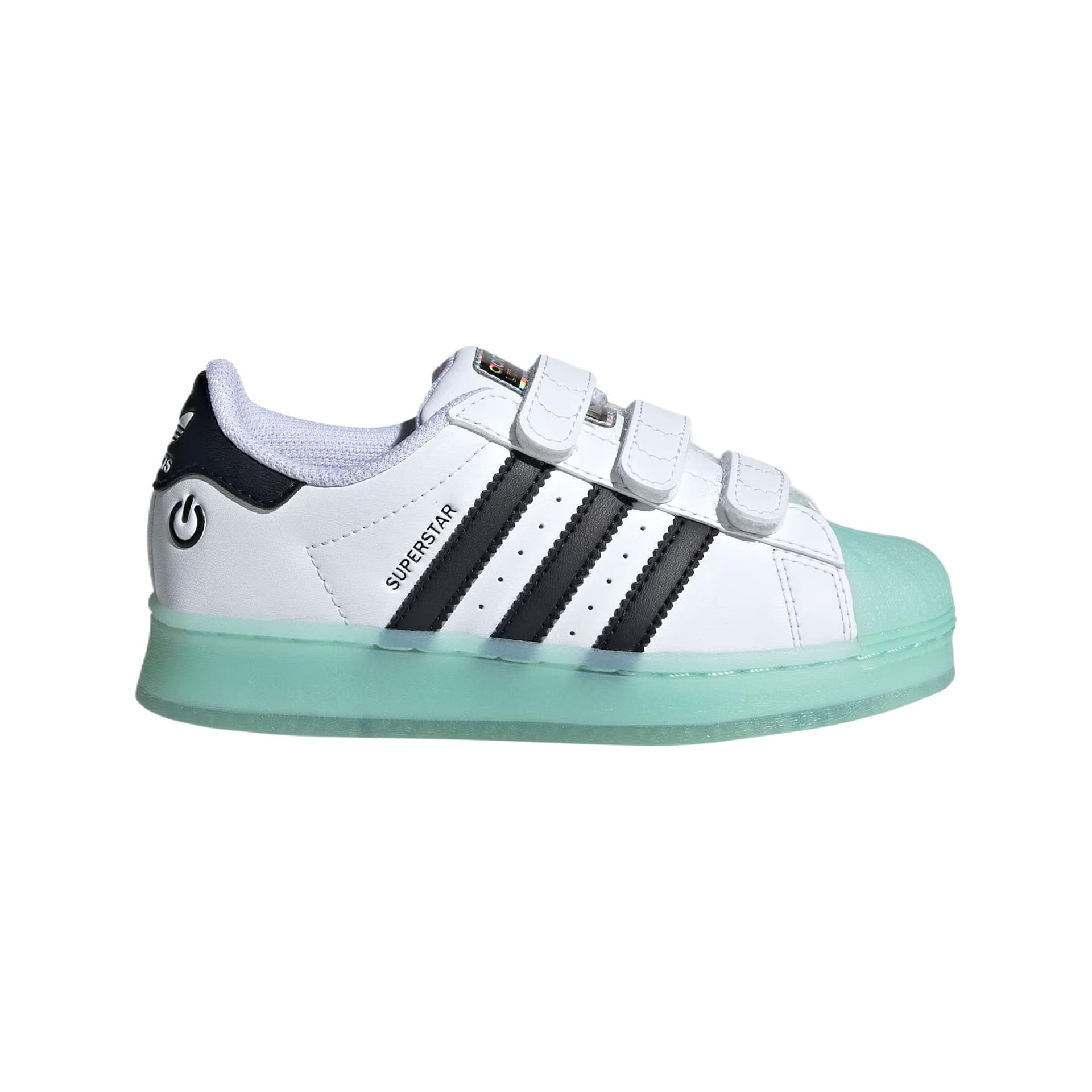 Кроссовки Adidas Comfort Синтетическая кожа Модный тренд Устойчивый к истиранию Низкий верх Детские Скейтбординги Белый Детский - изображение 2